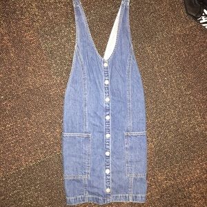 Free People Denim Button Dress